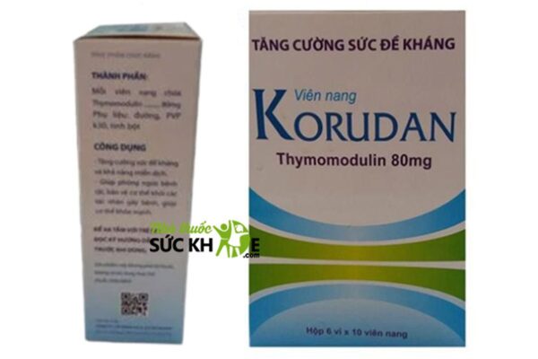 Viên uống Korudan Thymomodulin 80mg hộp 60 viên