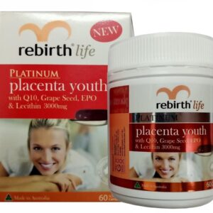 Viên uống nhau thai cừu Rebirth Platium Placenta Youth 3000mg