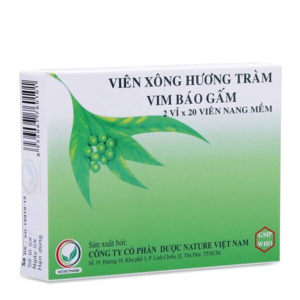 Viên xông hương tràm Vim báo gấm- Trị cảm sát trùng mũi họng