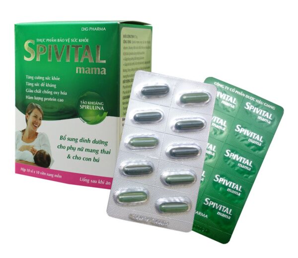 Spivital mama - Tảo thưc vật bổ sung dinh dưỡng cho bà bầu