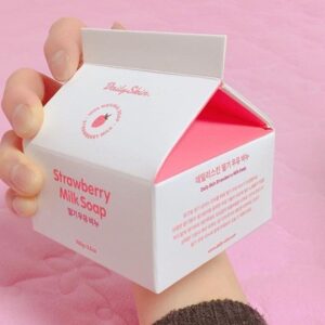 Xà phòng trị mụn Hàn Quốc Strawberry Milk Soap