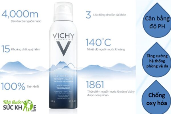 Xịt khoáng Vichy Thermal spa water 150ml