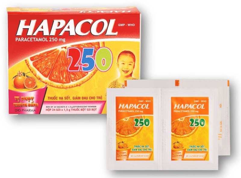 Hapacol 250 chứa hoạt chất Paracetamol