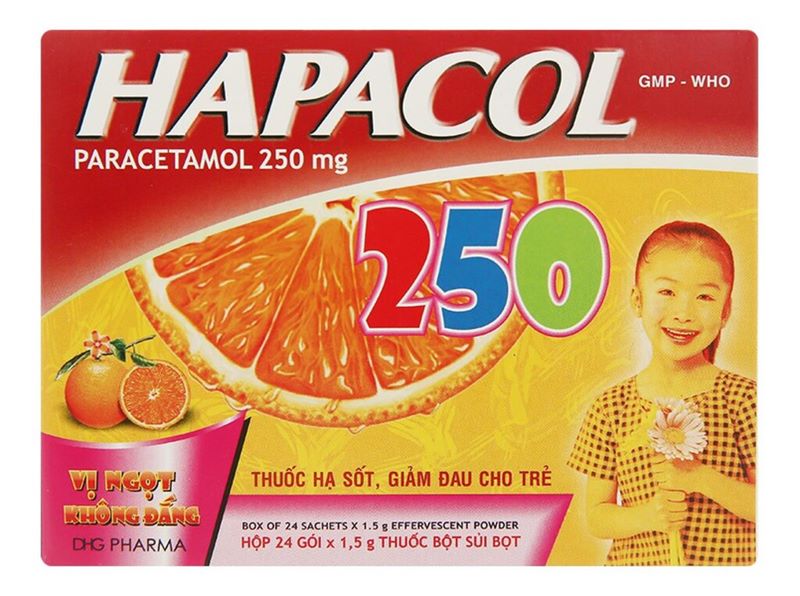 Hapacol 250 thường được khuyến cáo sử dụng cho trẻ từ 6 tuổi trở lên