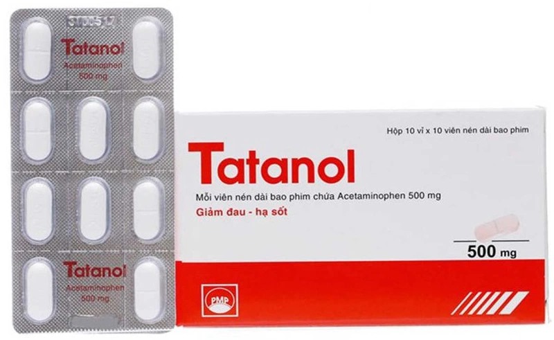 Tatanol 500mg có thành phần chính là paracetamol