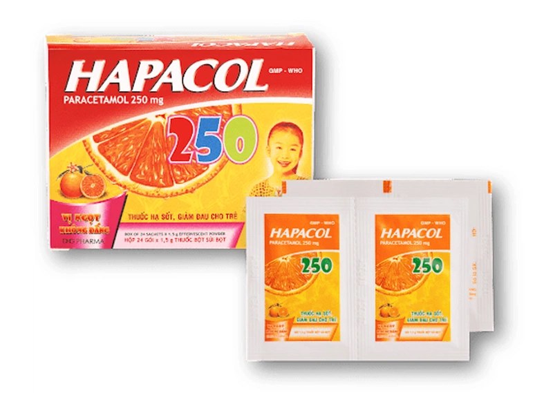 Hapacol là tên thương hiệu của một loại thuốc chứa hoạt chất chính là paracetamol,