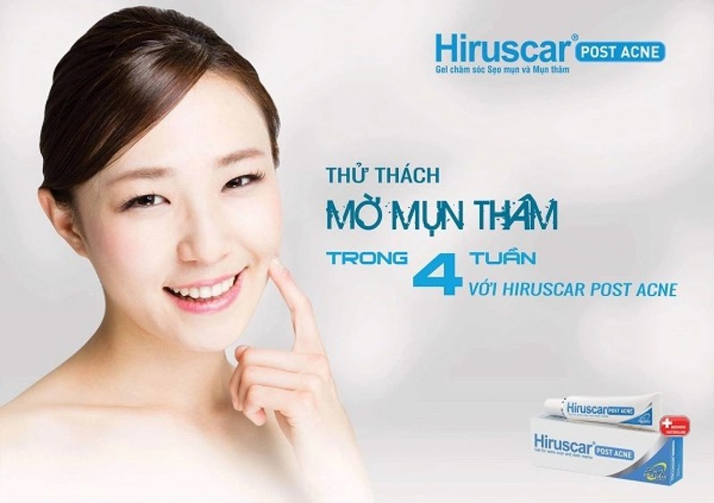 Hiruscar Post Acne chữa trị mụn và sẹo trên da hiệu quả