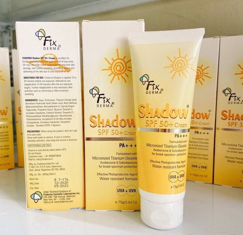 Những dòng sản phẩm kem chống nắng Fixderma