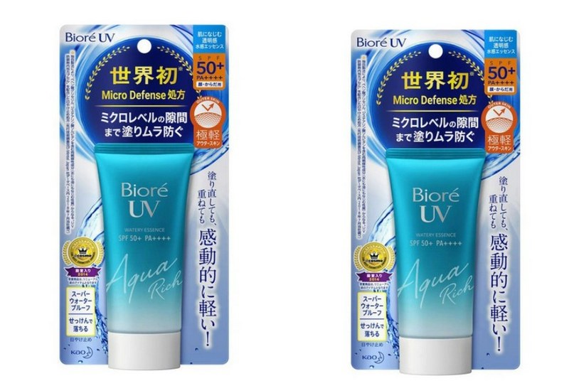 Bao bì, thiết kế của Biore UV Aqua Rich