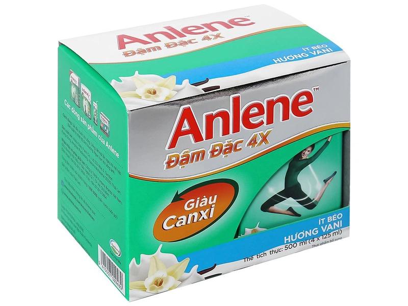 Sữa Anlene pha sẵn hương vani