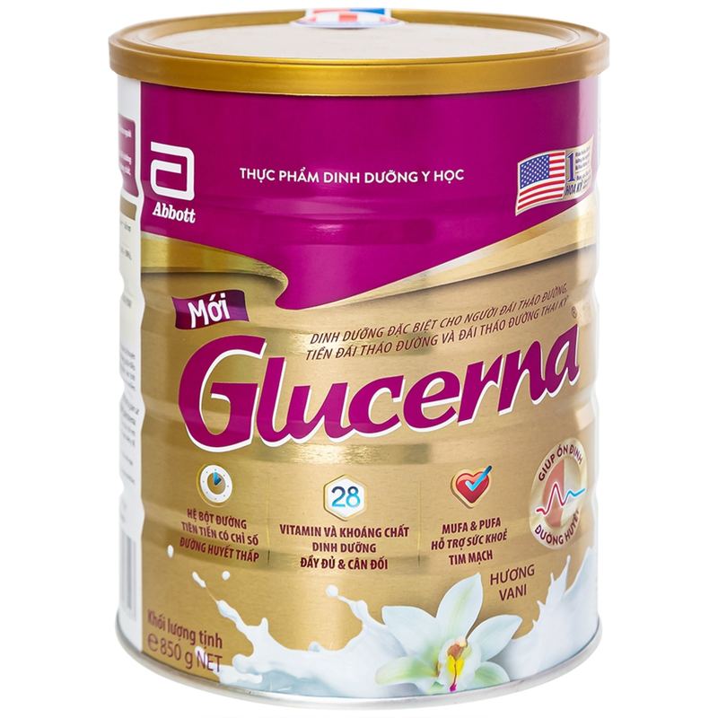 Uống sữa Glucerna bổ sung các dưỡng chất 