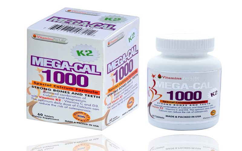 Mega-Cal 1000 K2 Vitamin for Life được nhiều người lựa chọn bổ sung canxi 