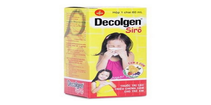 Siro điều trị các triệu chứng cảm cúm cho trẻ em Decolgen